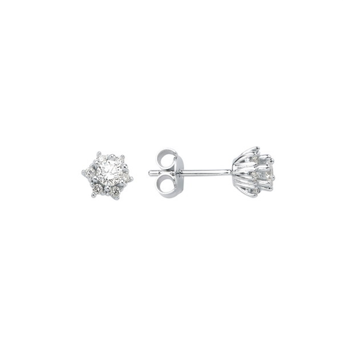 0.51 Karat Pırlanta Tasarım Küpe L065967