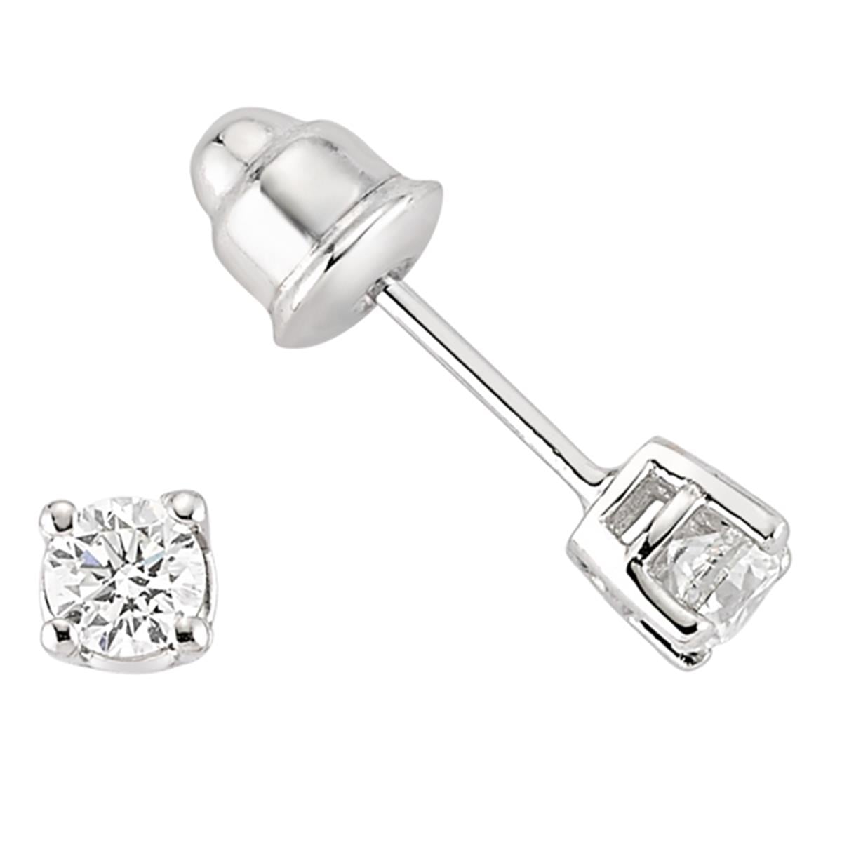 0.09 Karat Pırlanta Tektaş Küpe L058710