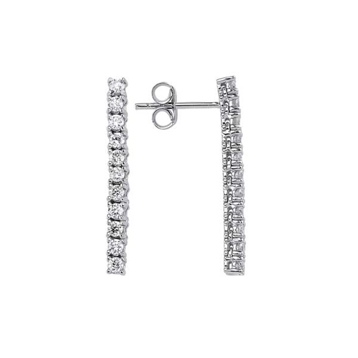 0.60 Karat Pırlanta Suyolu Küpe L063019