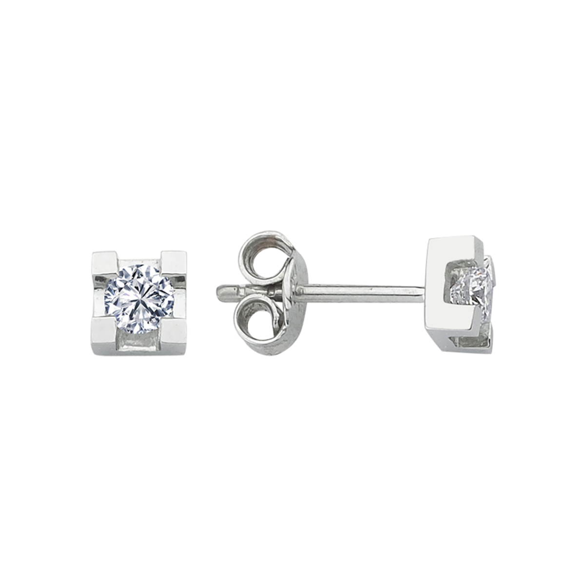 0.26 Karat Pırlanta Tektaş Küpe L037815