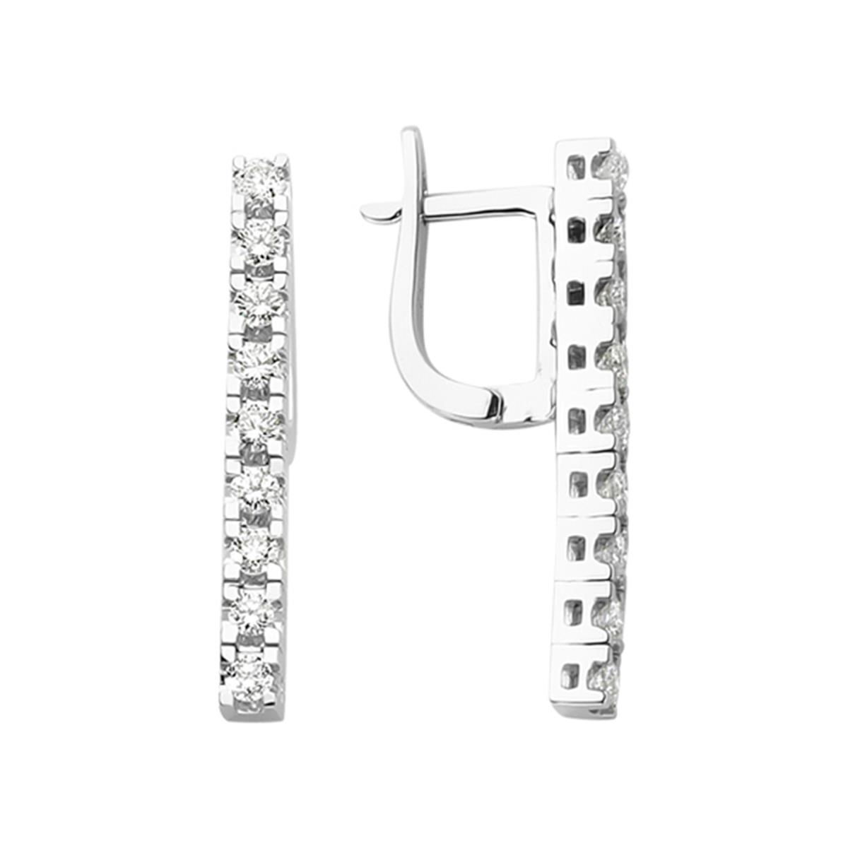 0.79 Karat Pırlanta Tasarım Küpe L065433