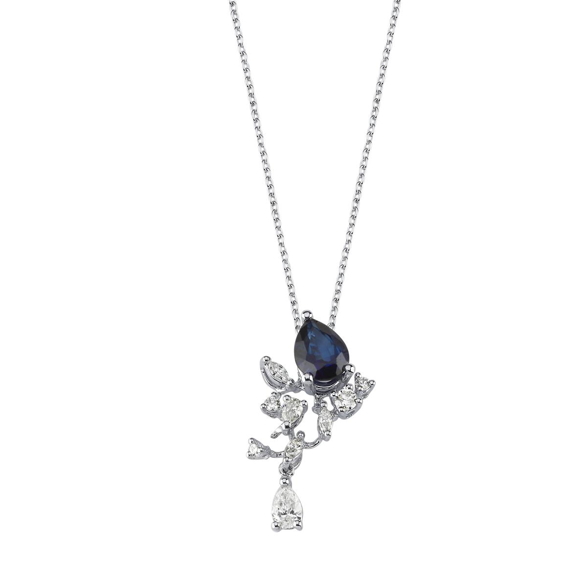 0.53 Karat Pırlanta Renkli Kolye L063657