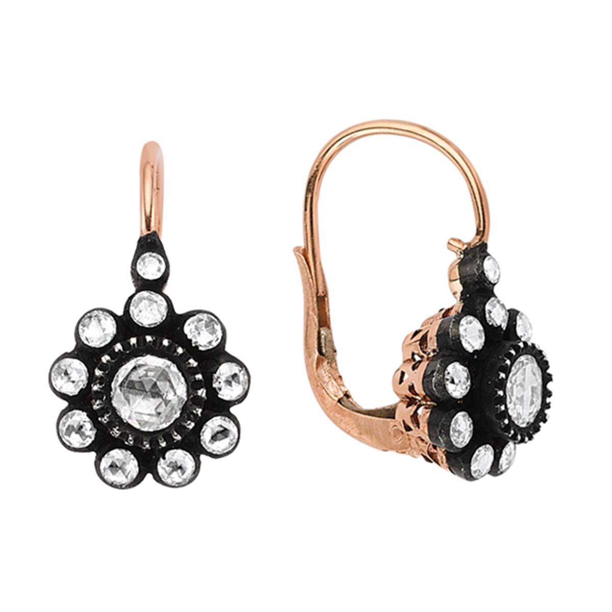 1.52 Karat Elmas Gül Küpe L055815