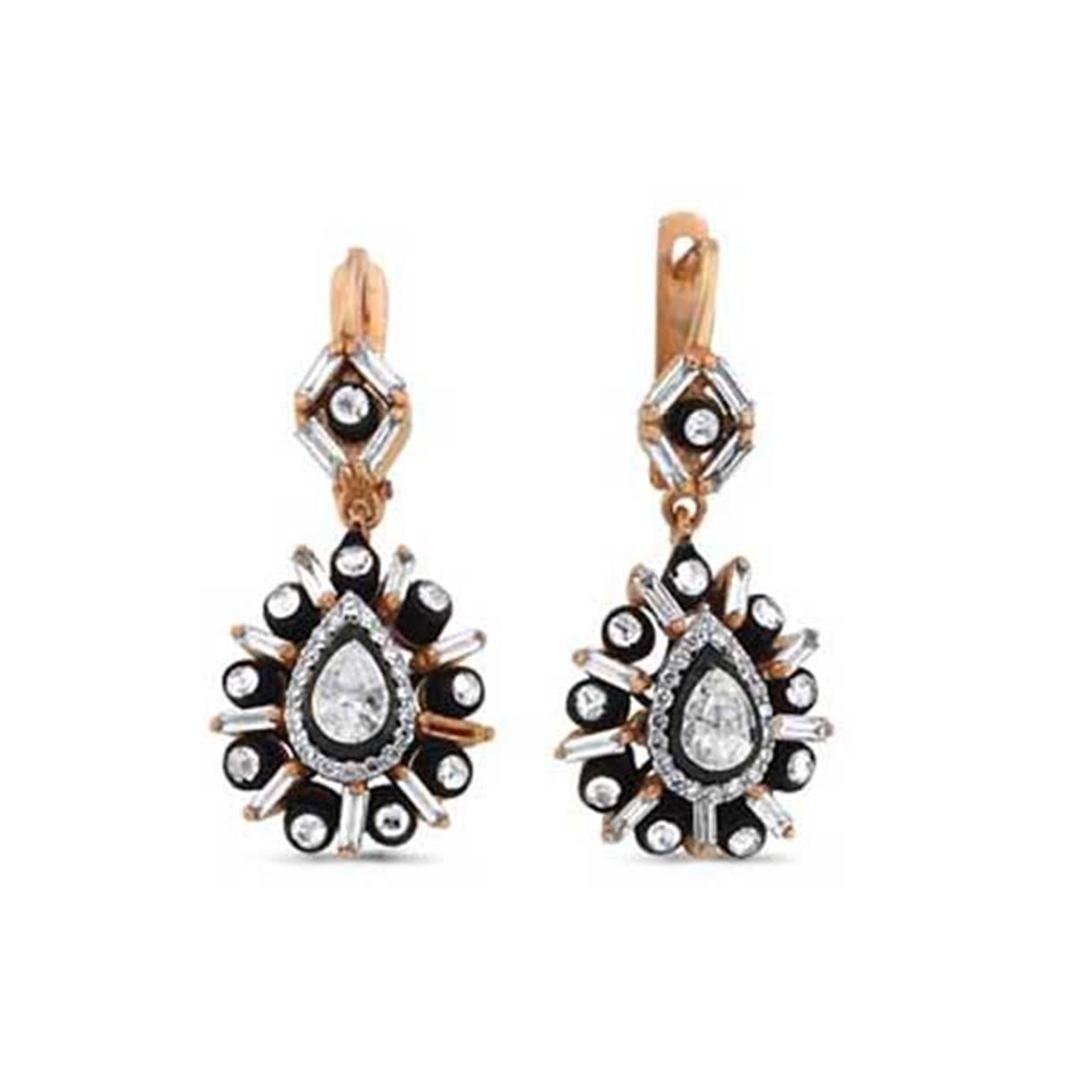 1.41 Karat Elmas Tasarım Küpe L059743