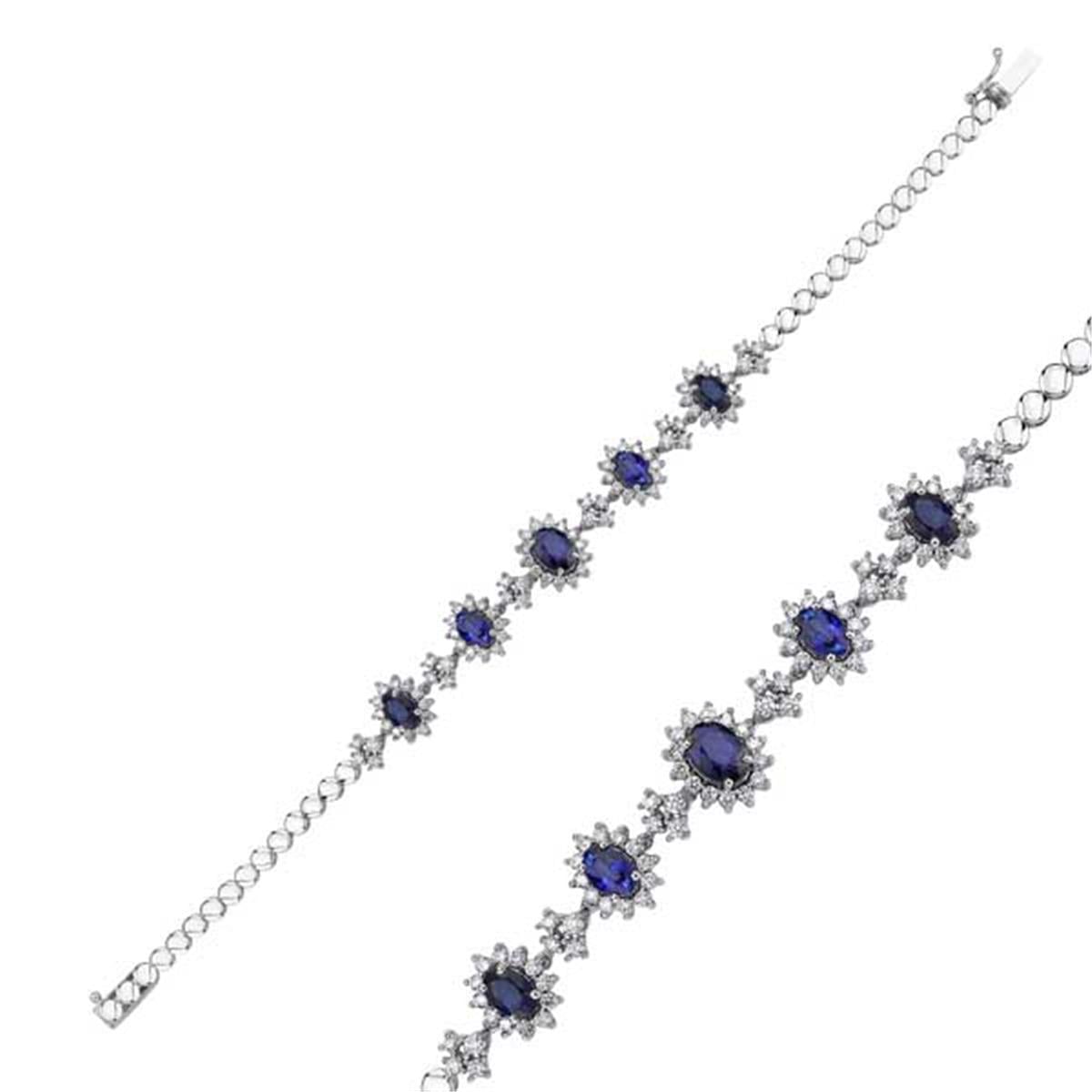 1.95 Karat Pırlanta Renkli Bileklik L062960