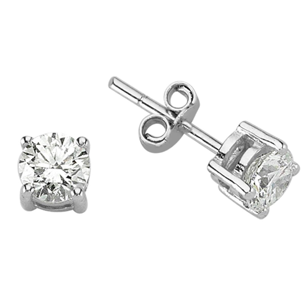 1.60 Karat Pırlanta Tektaş Küpe V009339