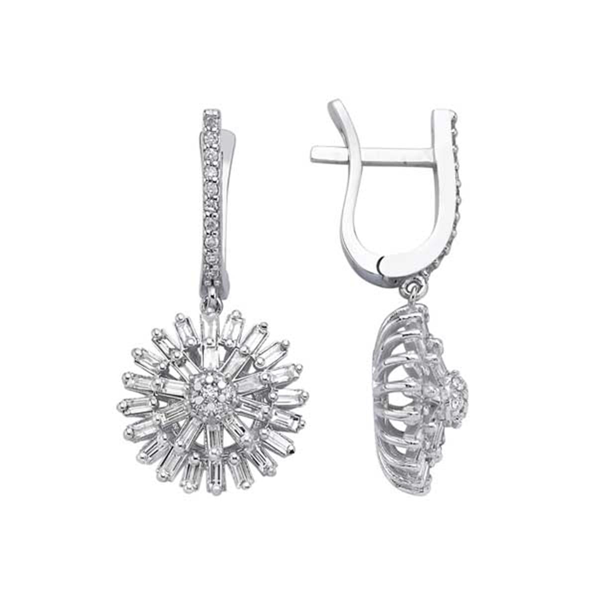 1.02 Karat Pırlanta Baget Küpe L063275