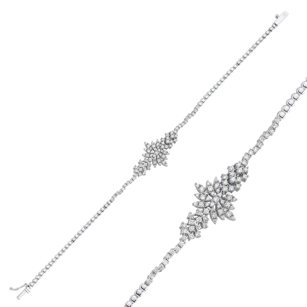 1.03 Karat Pırlanta Tasarım Bileklik L060579