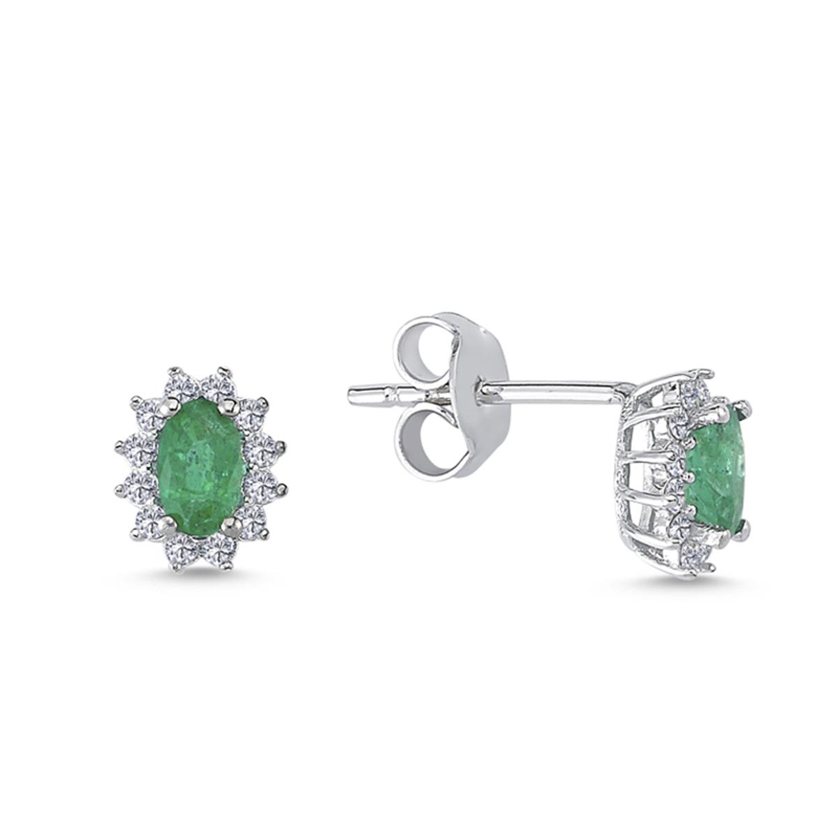 1.21 Karat Pırlanta Renkli Küpe L063837