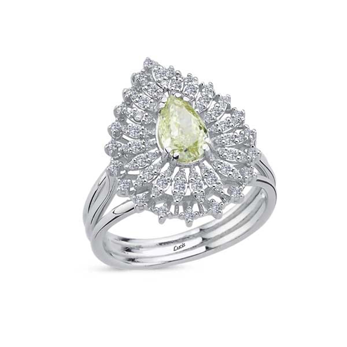 1.02 Karat Pırlanta Renkli Yüzük L064605