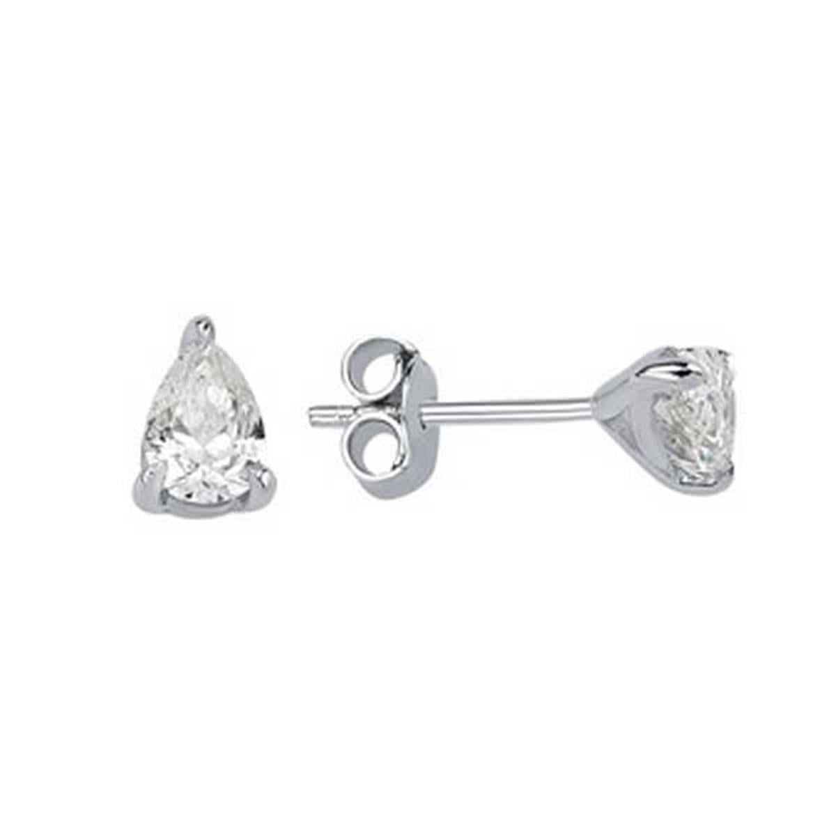 1.02 Karat Pırlanta Tektaş Küpe L063595