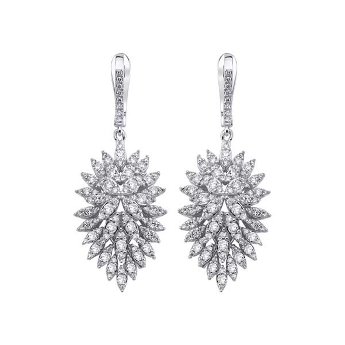 1.55 Karat Pırlanta Tasarım Küpe L063047