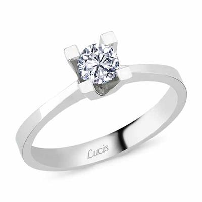 0.18 Karat Pırlanta Tektaş Yüzük V005729