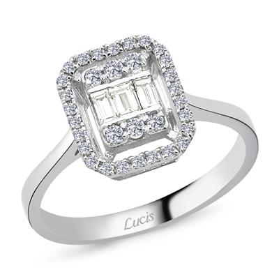 0.23 Karat Pırlanta Baget Yüzük L059816