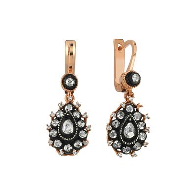 0.91 Karat Elmas Gül Küpe L059235