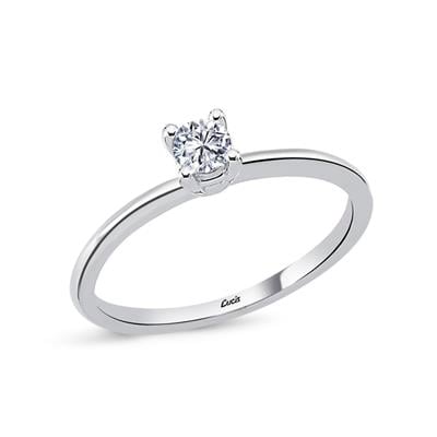 0.25 Karat Pırlanta Tektaş Yüzük V008131
