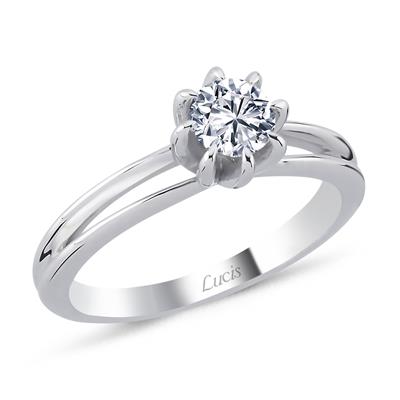 0.50 Karat Pırlanta Tektaş Yüzük V009806