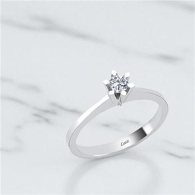 0.18 Karat Pırlanta Tektaş Yüzük L057723