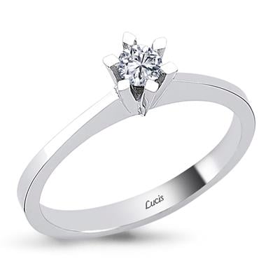 0.18 Karat Pırlanta Tektaş Yüzük L057723