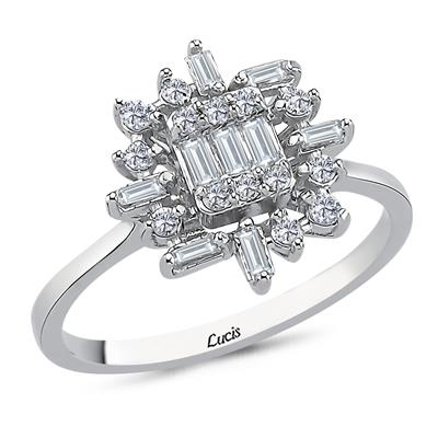 0.36 Karat Pırlanta Baget Yüzük L059454