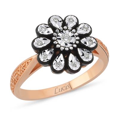 0.05 Karat Elmas Gül Yüzük L059875