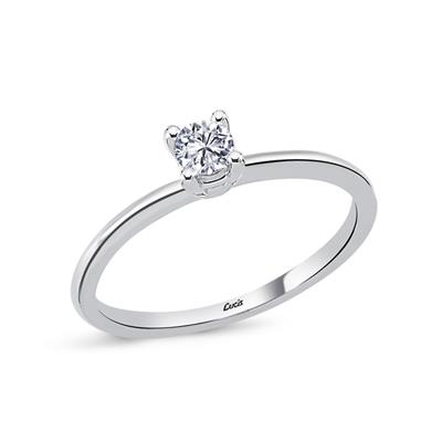 0.25 Karat Pırlanta Tektaş Yüzük V008131