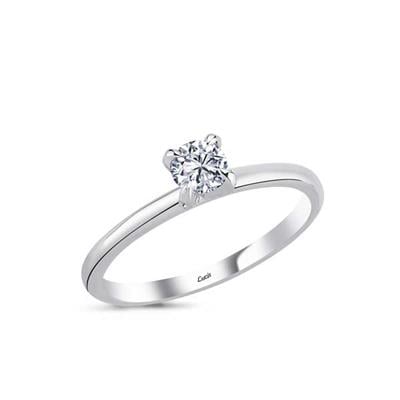 0.25 Karat Pırlanta Tektaş Yüzük V009658