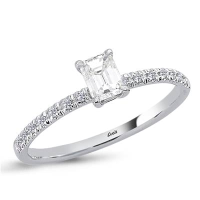 0.36 Karat Pırlanta Baget Yüzük L060373