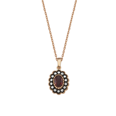 0.73 Karat Elmas Renkli Kolye L035701