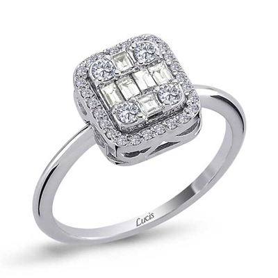 0.32 Karat Pırlanta Baget Yüzük L064024