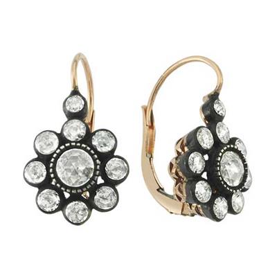 1.18 Karat Elmas Gül Küpe L053902