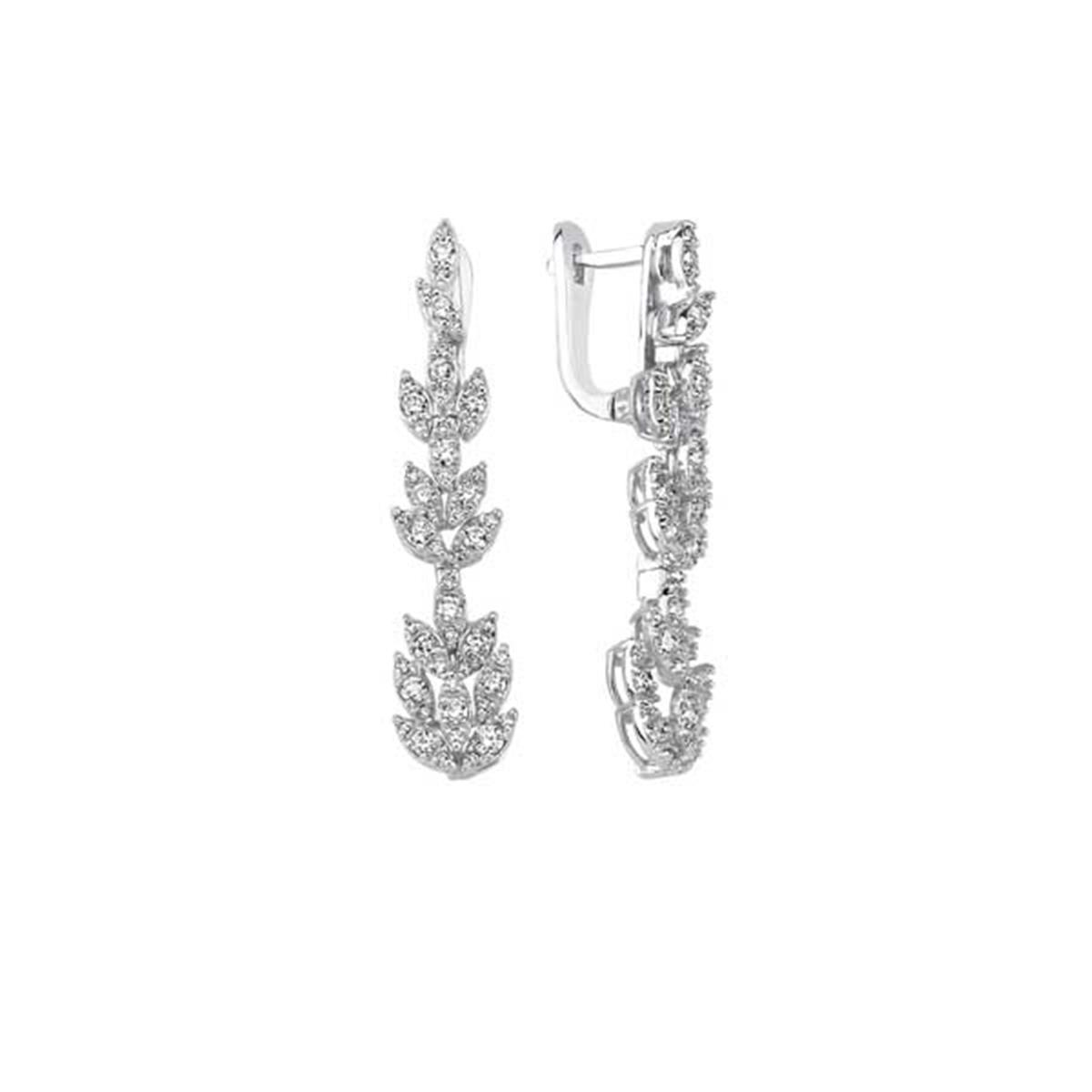 0.85 Karat Pırlanta Tasarım Küpe L062912