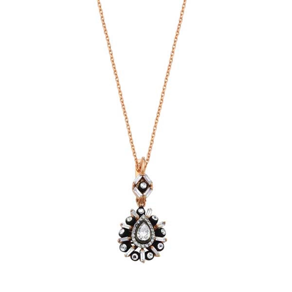 0.39 Karat Elmas Gül Kolye L059745