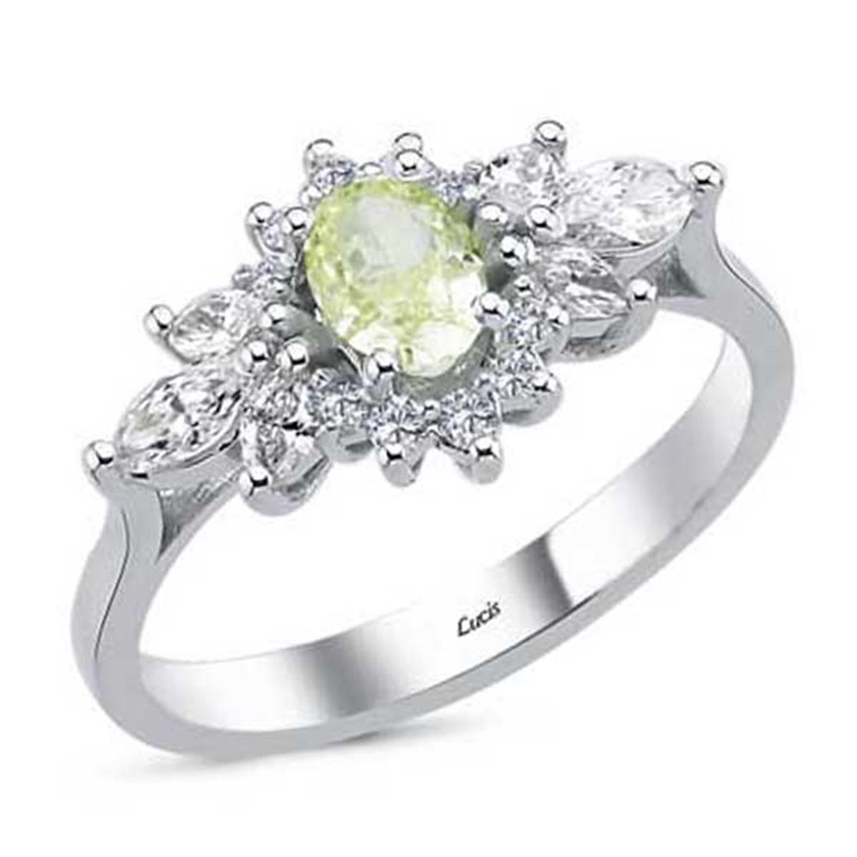 0.95 Karat Pırlanta Renkli Yüzük L064609