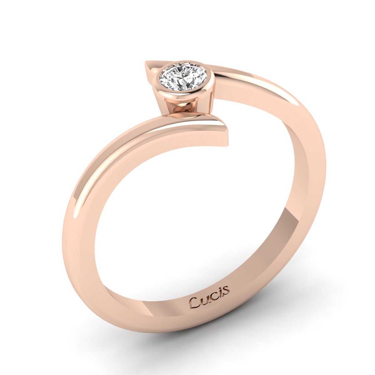 0.14 Karat Pırlanta Tektaş Yüzük L062516