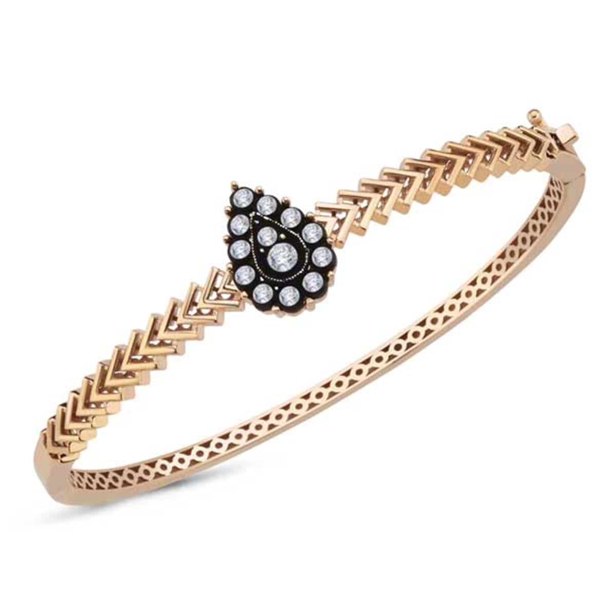 0.38 Karat Elmas Tasarım Bileklik L065455