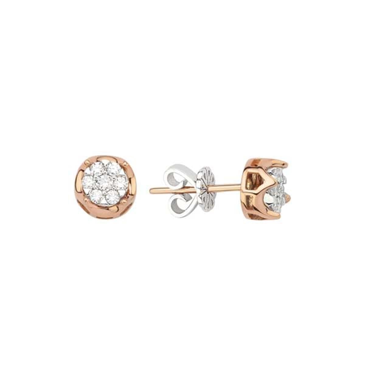 0.27 Karat Pırlanta Tasarım Küpe L056878