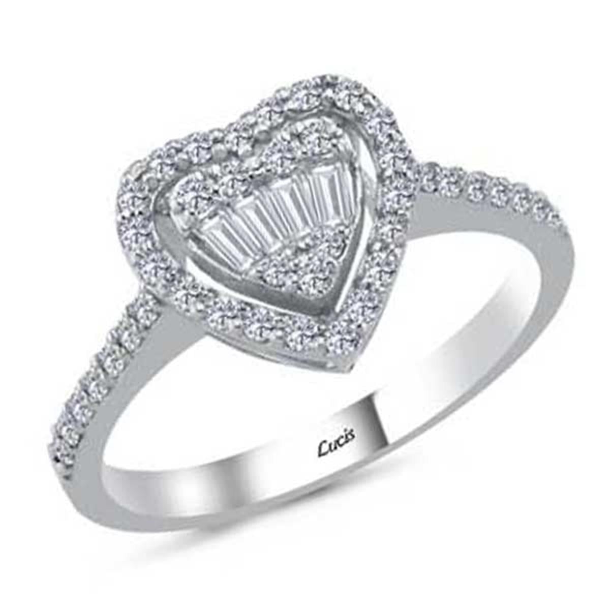 0.39 Karat Pırlanta Baget Yüzük L063311