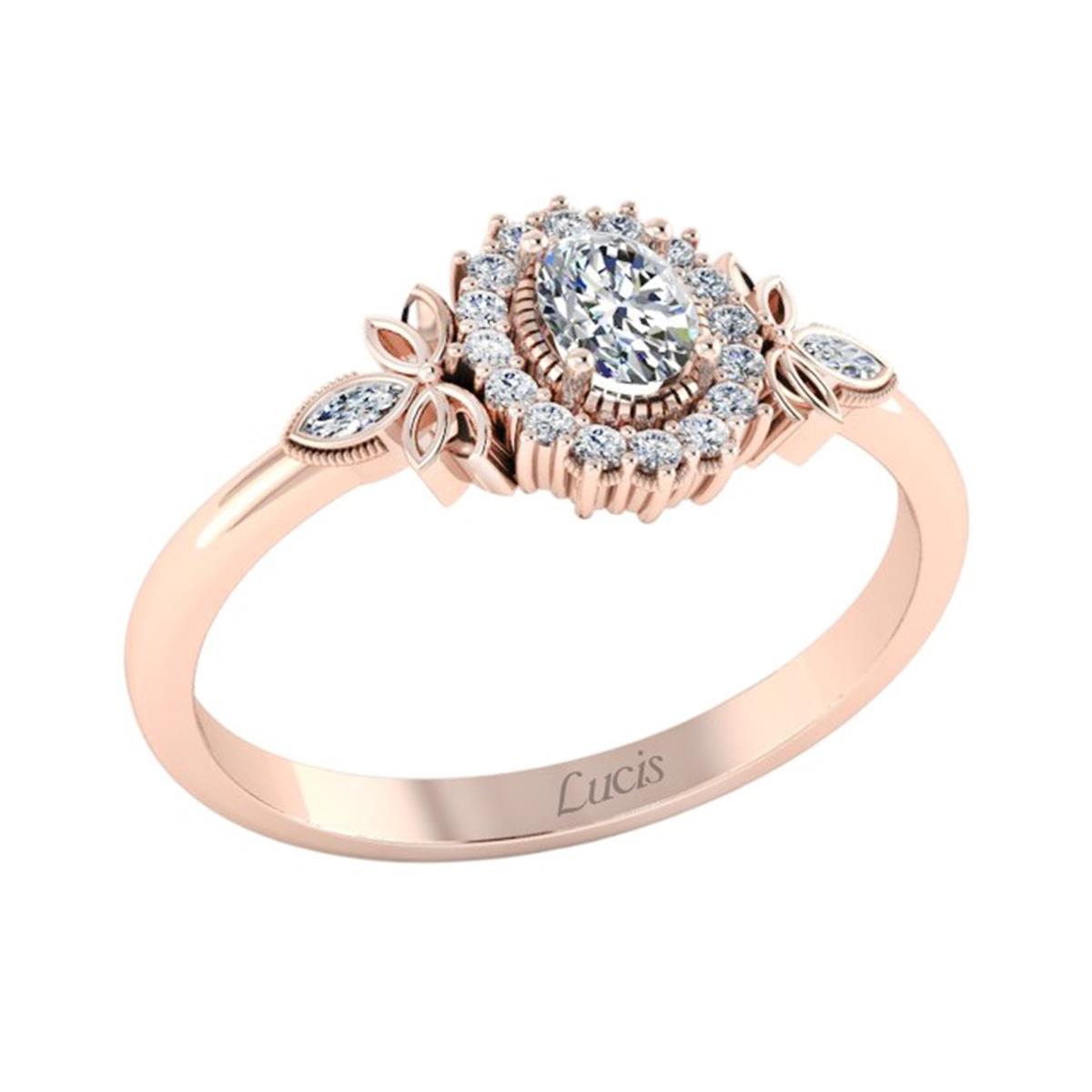 0.66 Karat Pırlanta Tasarım Yüzük V010562