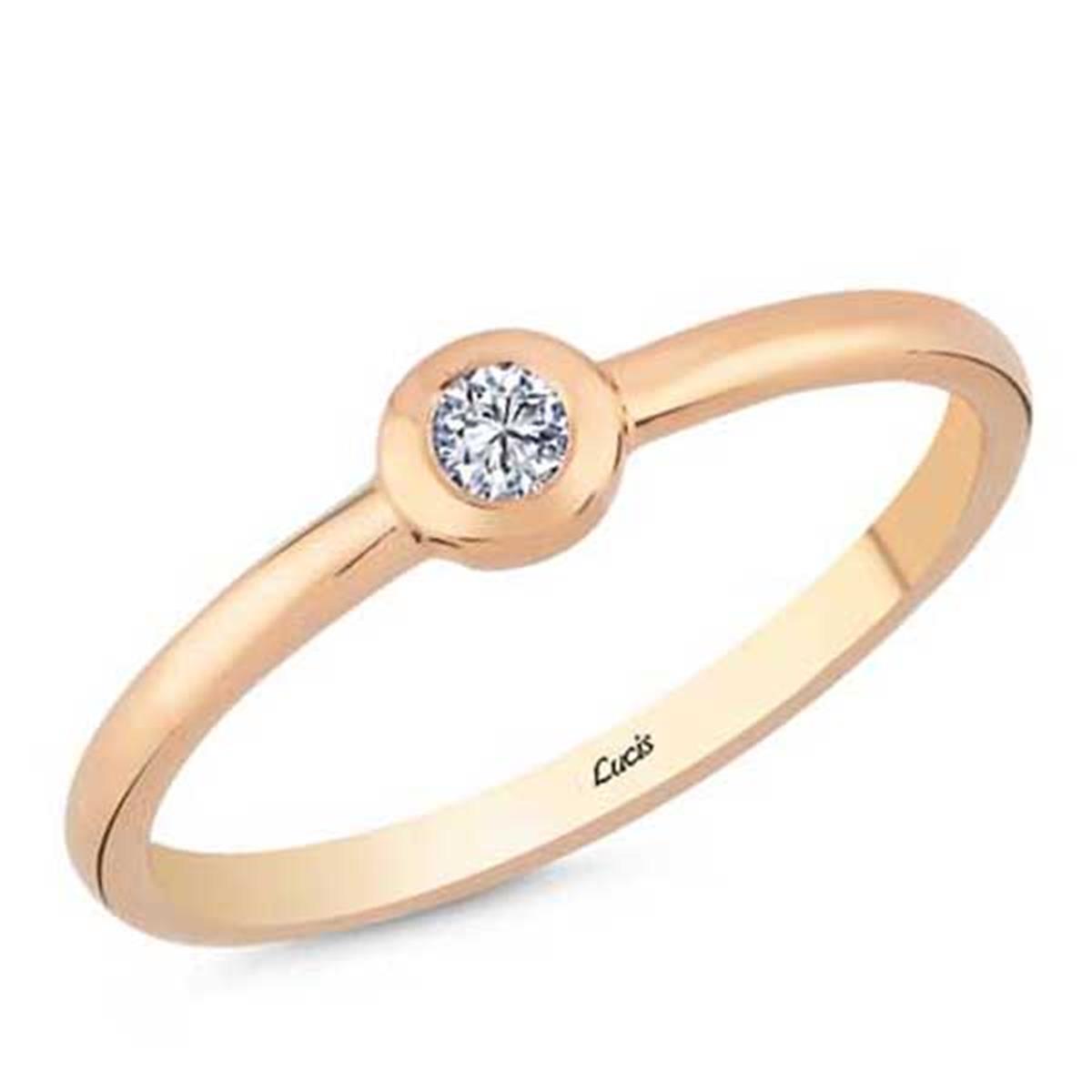 0.07 Karat Pırlanta Tektaş Yüzük L061537