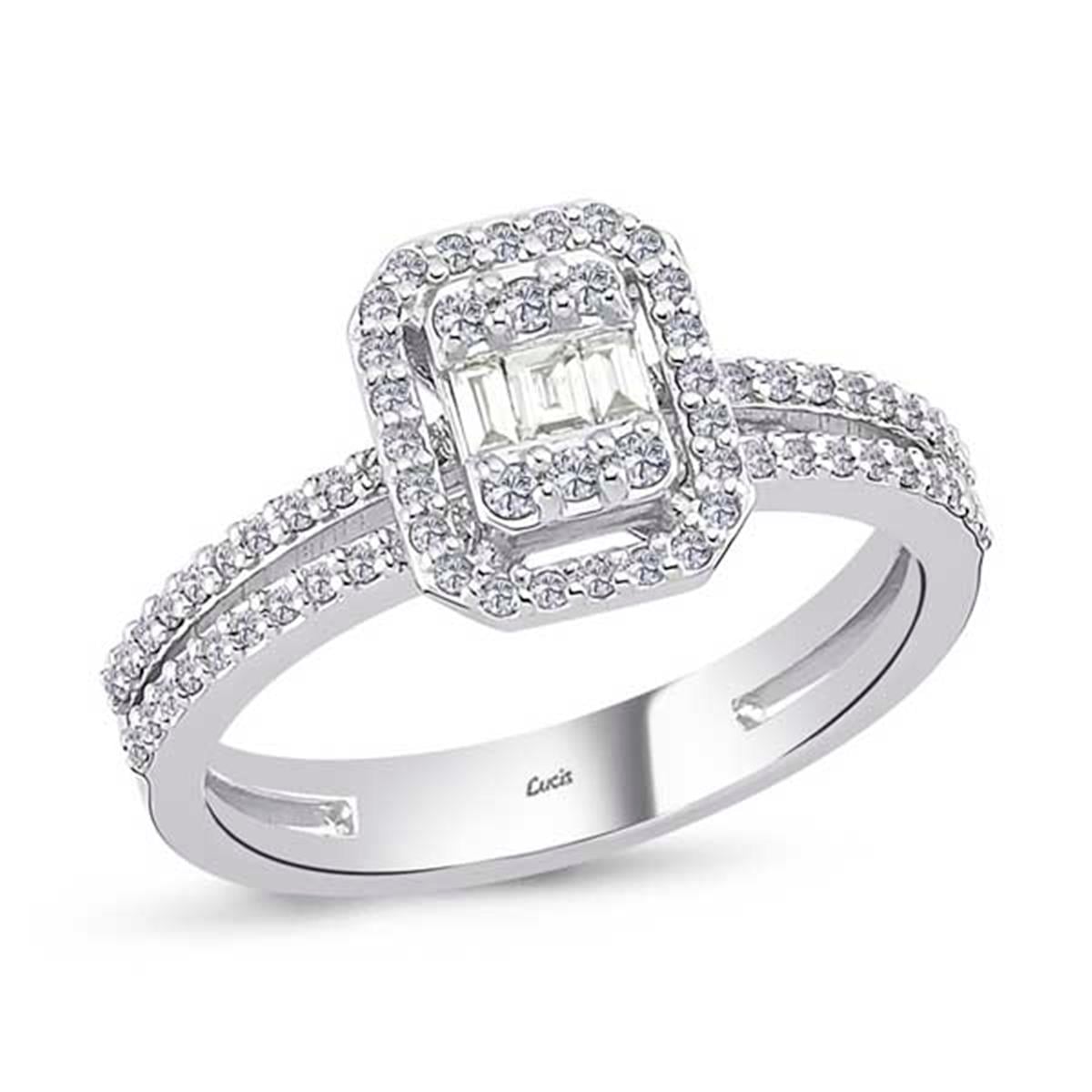 0.49 Karat Pırlanta Baget Yüzük L053350