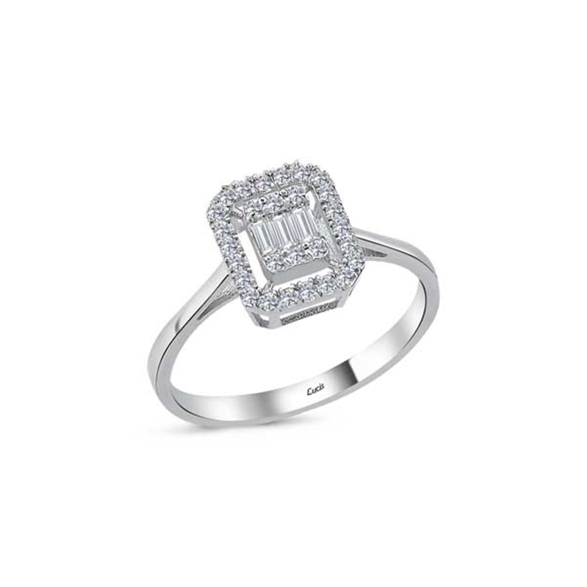 0.15 Karat Pırlanta Baget Yüzük L059084