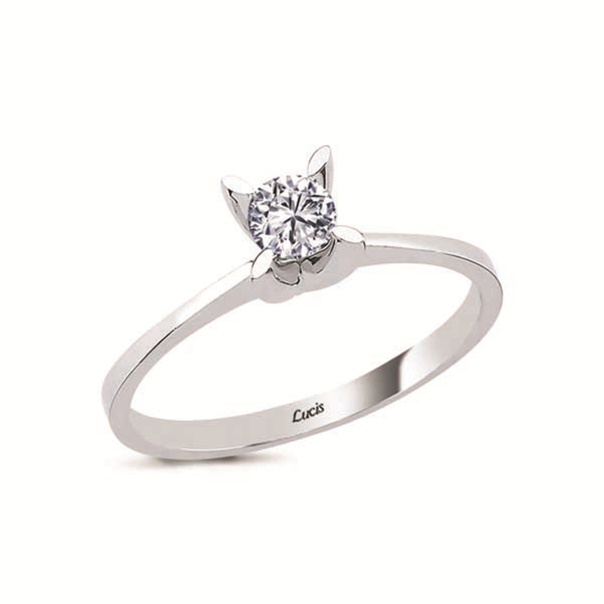 0.18 Karat Pırlanta Tektaş Yüzük V008264