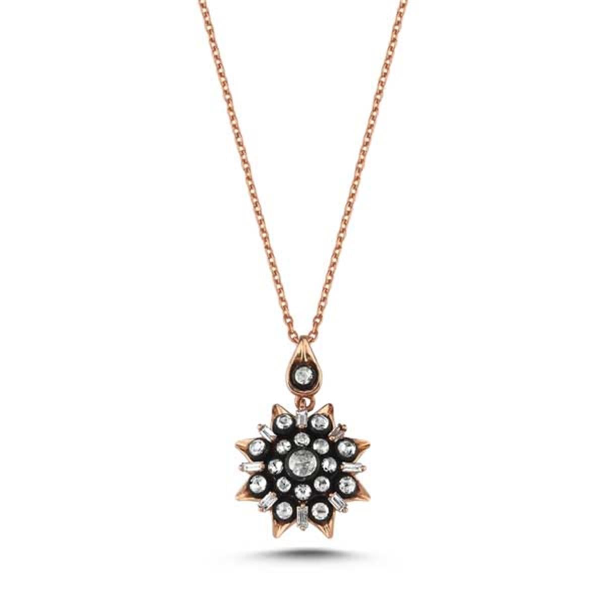 0.50 Karat Elmas Gül Kolye L057972