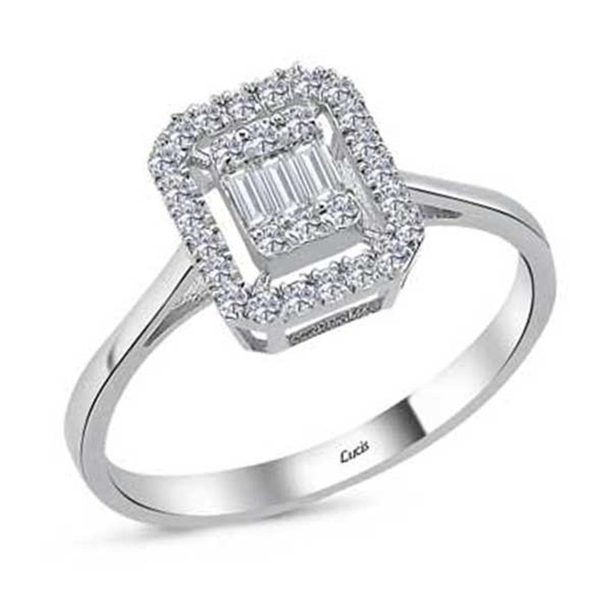 0.26 Karat Pırlanta Baget Yüzük L064846