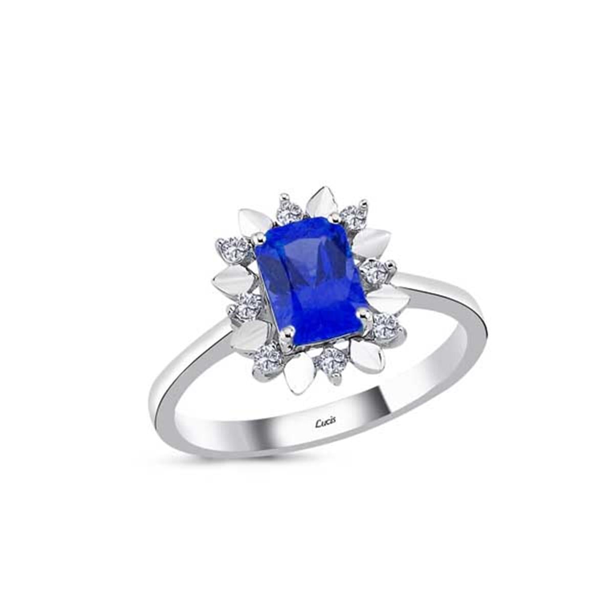 0.90 Karat Pırlanta Renkli Yüzük L064544