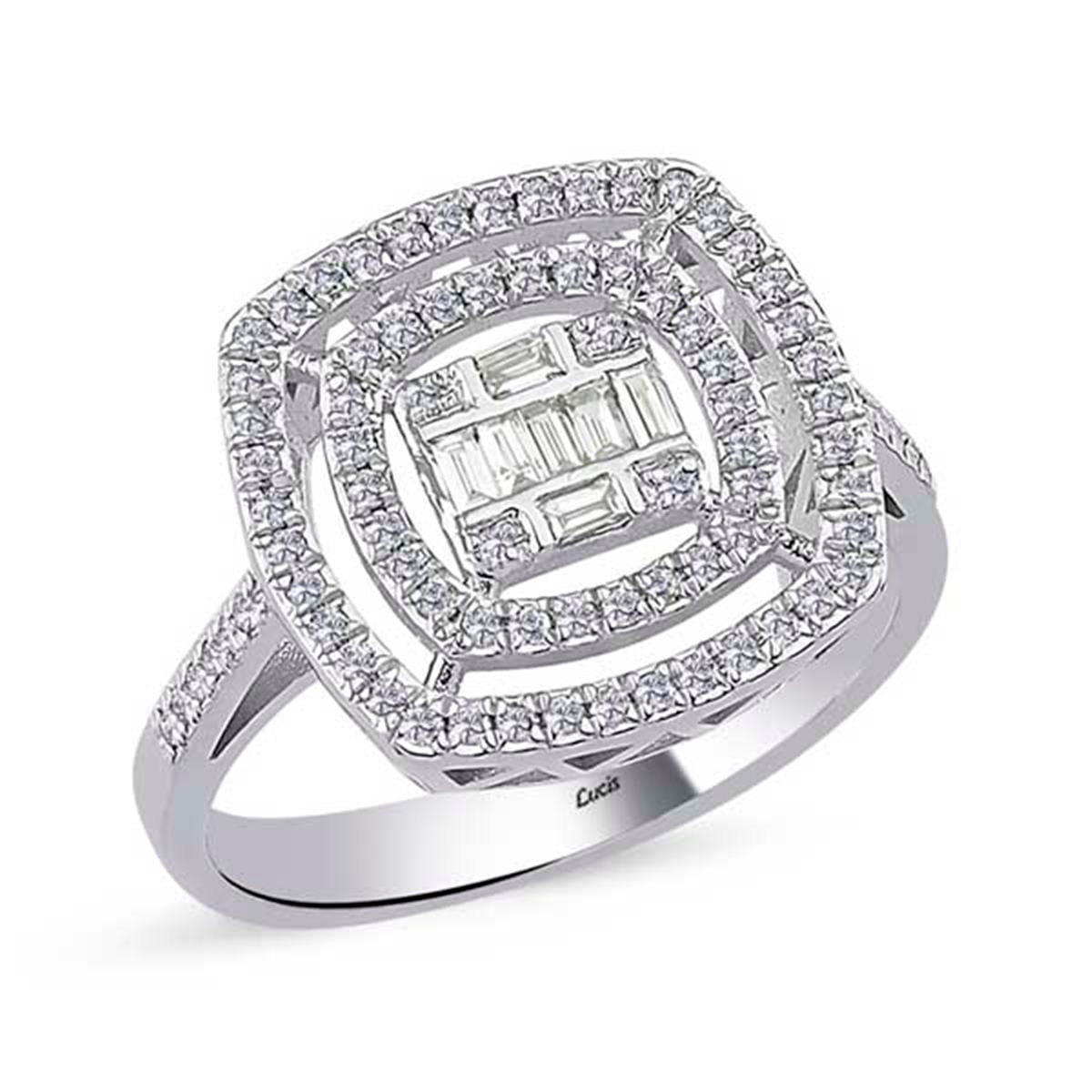 0.48 Karat Pırlanta Baget Yüzük L039954