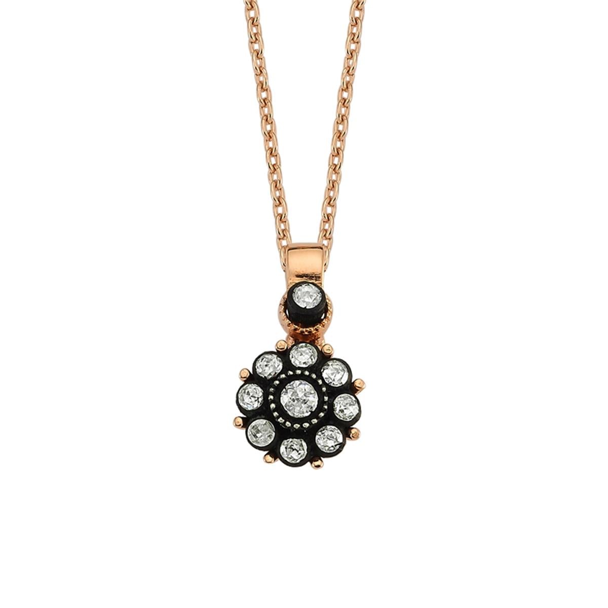0.27 Karat Elmas Gül Kolye L050277