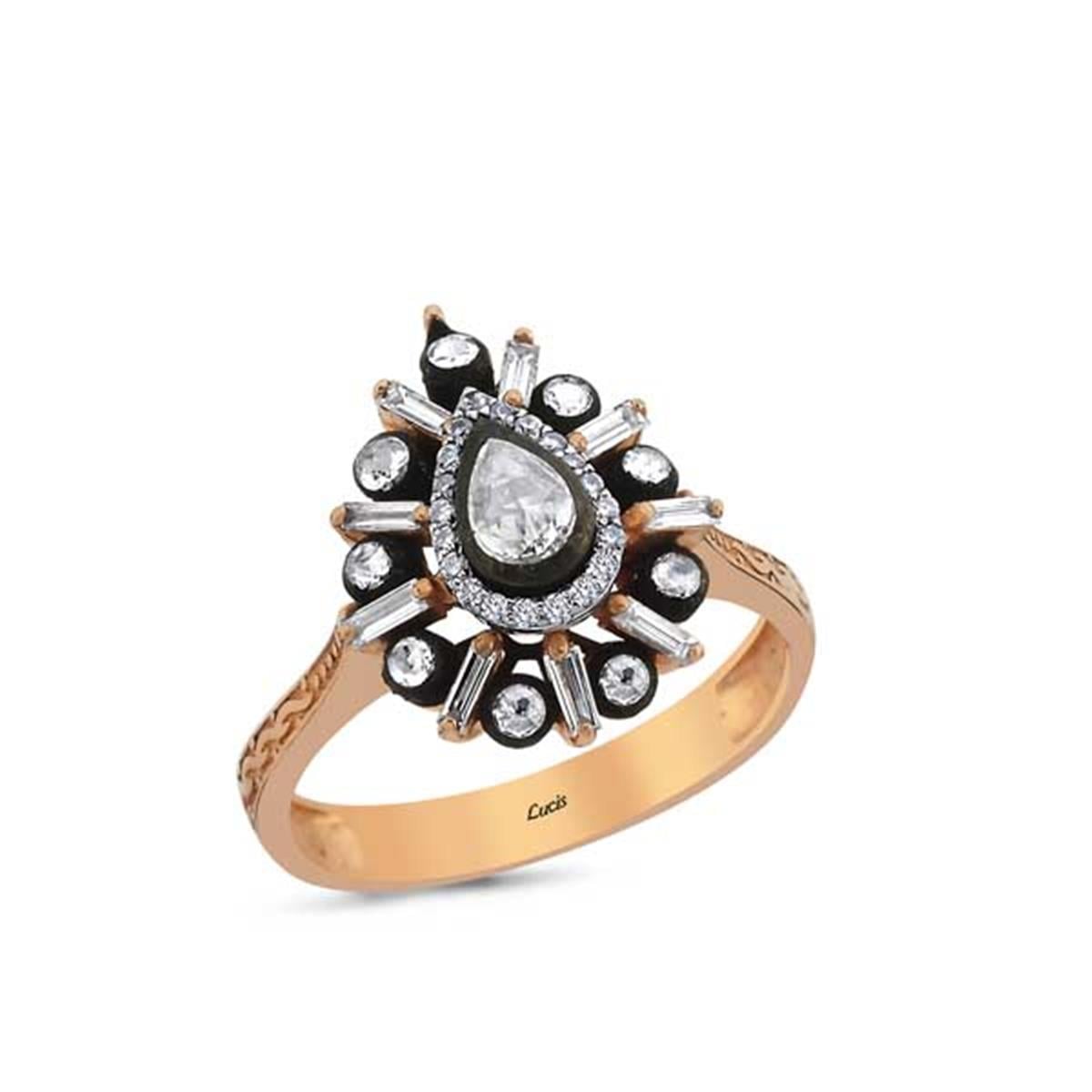 0.30 Karat Elmas Gül Yüzük L059744
