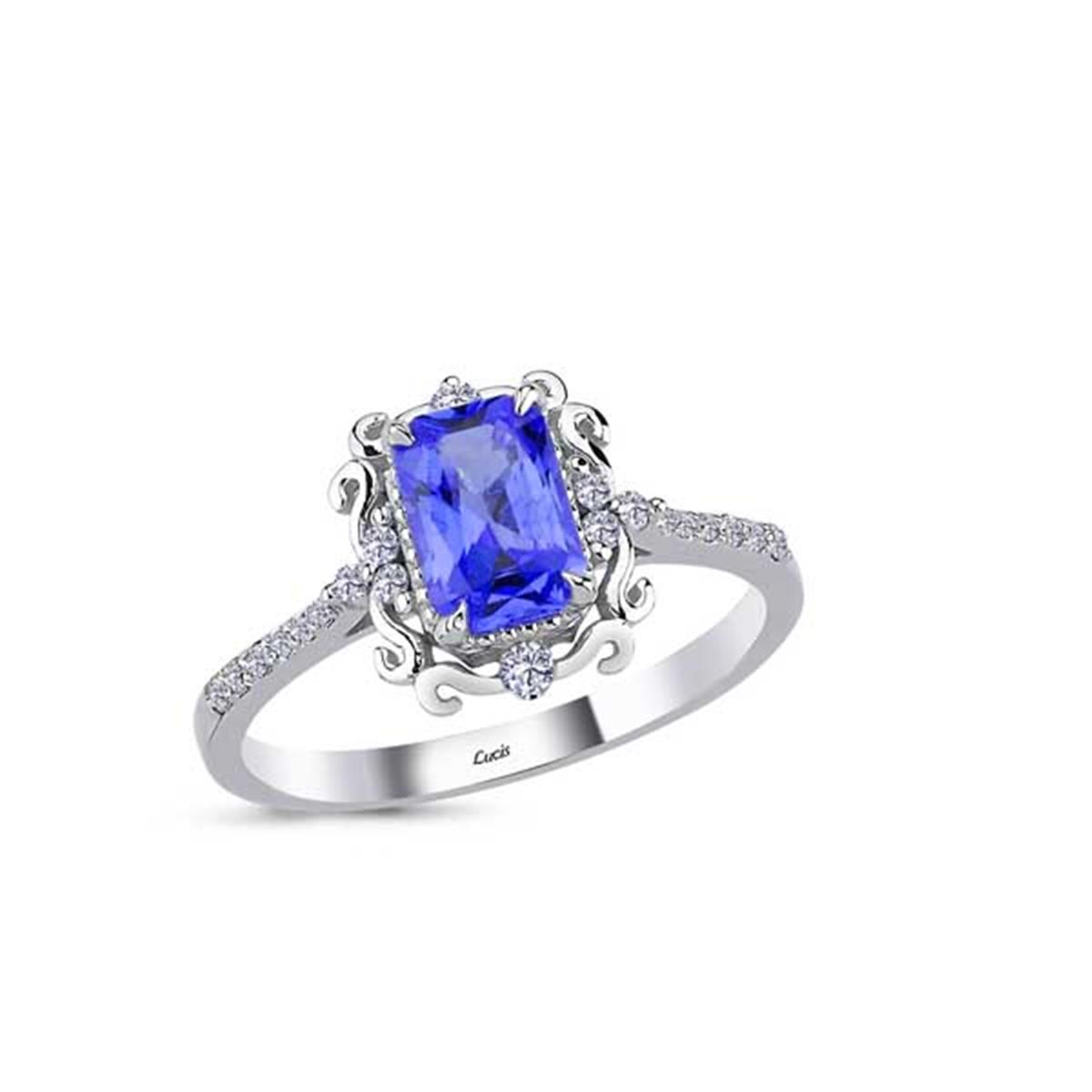 0.14 Karat Pırlanta Renkli Yüzük L052546